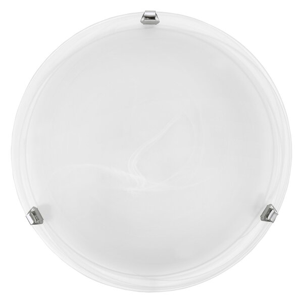 Plafoniera Contemporanea Salome Acciaio Cromo 1 Luce E27