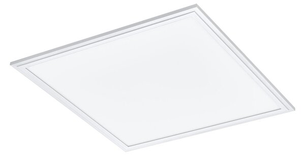 Plafoniera Moderna Salobrena 1 Alluminio Bianco Luce Led Integrato 21,5W