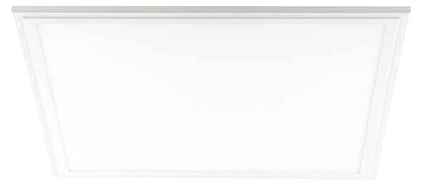 Plafoniera Moderna Salobrena 1 Alluminio Bianco Luce Led Integrato 21,5W