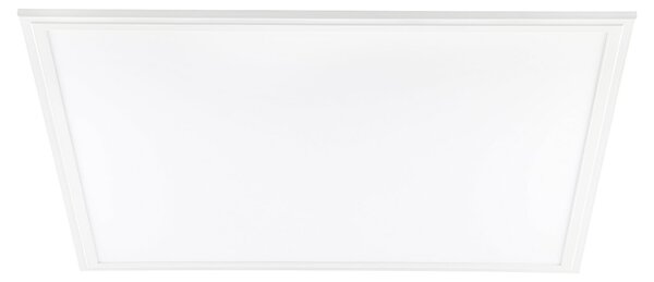 Plafoniera Moderna Salobrena 1 Alluminio Bianco Luce Led Integrato 33W