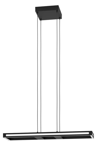 Sospensione Contemporanea Salvilanas-Z Alluminio Nero 1 Luce Led 33W
