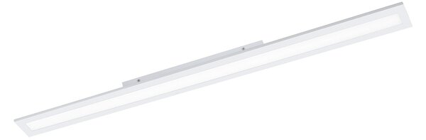 Plafoniera Moderna Salobrena 1 Alluminio Bianco Luce Led Integrato 38W