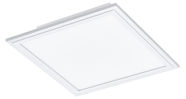 Plafoniera Moderna Salobrena 1 Alluminio Bianco Luce Led Integrato 14W