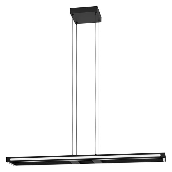 Sospensione Contemporanea Salvilanas-Z Alluminio Nero 1 Luce Led 33W