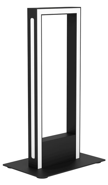 Lampada Da Tavolo Contemporanea Salvilanas-Z Alluminio Nero Led Integrato 16W