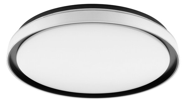 Plafoniera Minimal Seluci Acciaio Nero 4 Luci Led Integrato 10W