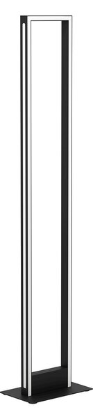 Piantana Contemporanea Salvilanas-Z Alluminio Nero Luce Led Integrato 33W