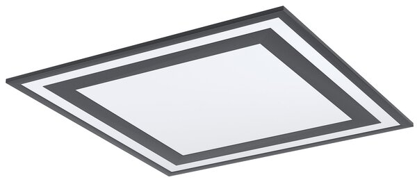 Plafoniera Moderna Savatarila Alluminio Nero Luce Led Integrato 32,5W
