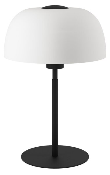 Lampada Da Tavolo Contemporanea Solo 2 Acciaio Nero 1 Luce E27 Ip20