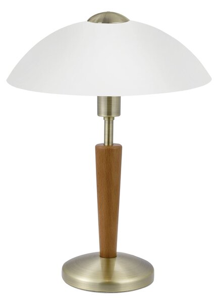 Lampada Da Tavolo Contemporanea Solo 1 Acciaio Ottone 1 Luce E14