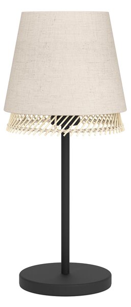 Lampada Da Tavolo Vintage Tabley Acciaio Nero 1 Luce E27