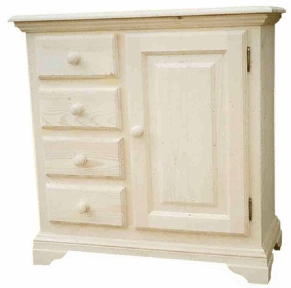 Base credenza 1 anta e 4 cassetti - LM-T132