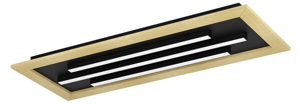 Plafoniera Moderna Tirrenara Acciaio Nero 1 Luce Led Integrato 9,2W