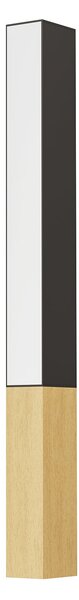 Applique Contemporanea Tudons Alluminio Nero 1 Luce Led Integrato 12W