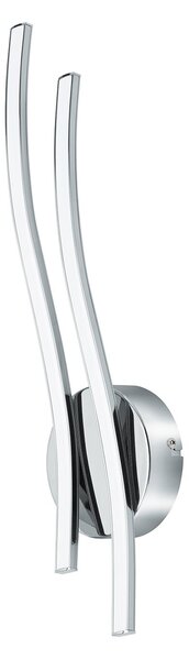 Applique Moderna Valmora Alluminio Cromo Luce Led Integrato 9W