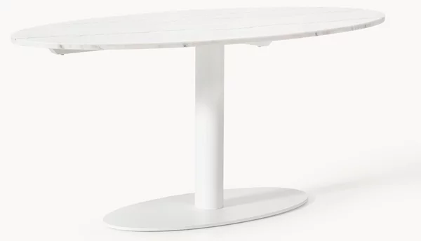 Tavolo ovale in marmo Miley, 180 x 90 cm