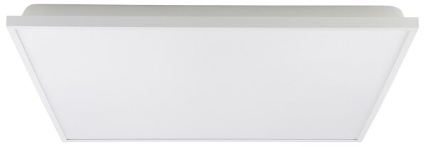 Plafoniera Contemporanea Urtebieta Acciaio Bianco Luce Led Integrato 32W Ip20