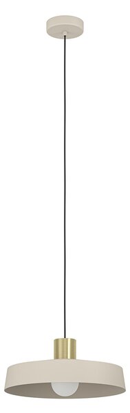 Lampadario A Sospensione Minimal Valdiola Acciaio Sabbia Ottone 1 Luce E27