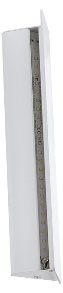 Applique Moderna Zubialde Alluminio Bianco Luce Led Integrato 12W