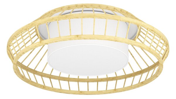 Plafoniera Minimal Yuku-Z Acciaio Bianco Luce Led Integrato 22W