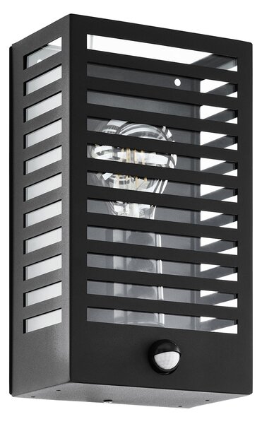 Applique Esterno Contemporanea Alamonte 3 Alluminio Nero E27