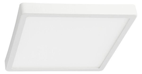 Plafoniera Esterno Contemporaneo Argolis 2 Acciaio Bianco Policarbonato Led