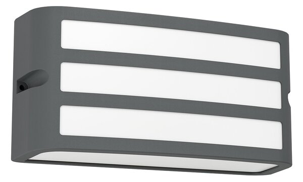 Applique Esterno Contemporanea Camarda Alluminio Grigio 1 Luce E27