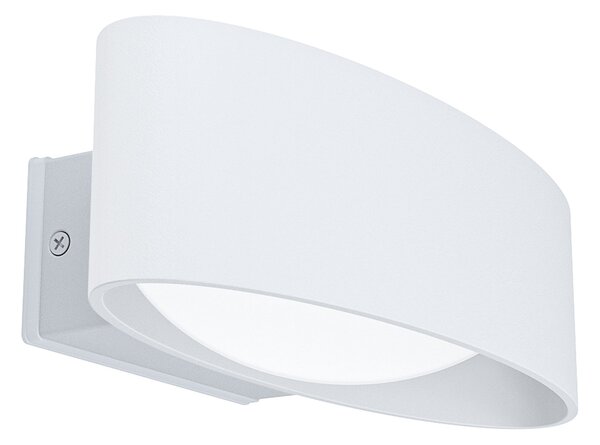 Applique Esterno Contemporanea Chinoa Alluminio Bianco Led