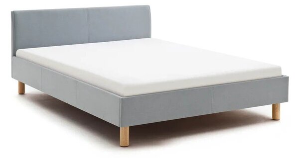 Letto matrimoniale imbottito blu/grigio rete non inclusa 140x200 cm Lena – Meise Möbel