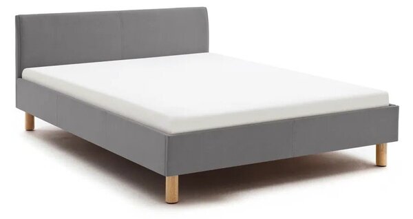 Letto singolo imbottito grigio chiaro rete non inclusa 120x200 cm Lena – Meise Möbel