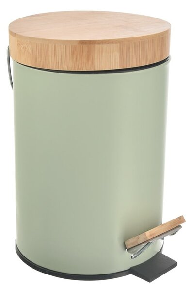 Bidone in metallo con piedini verde chiaro 3 l Greenish - Orion