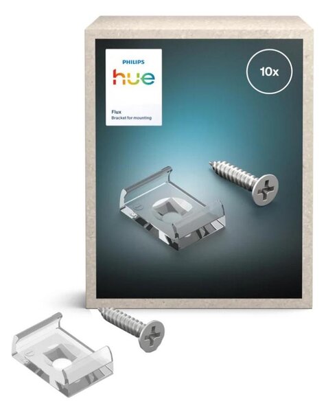 Philips - Supporto di montaggio per striscia LED FLUX, 10 pezzi