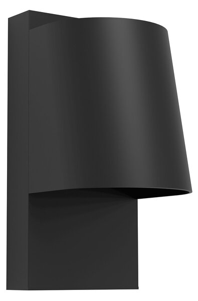Applique Esterno Moderna Stagnone Alluminio Nero Gu10