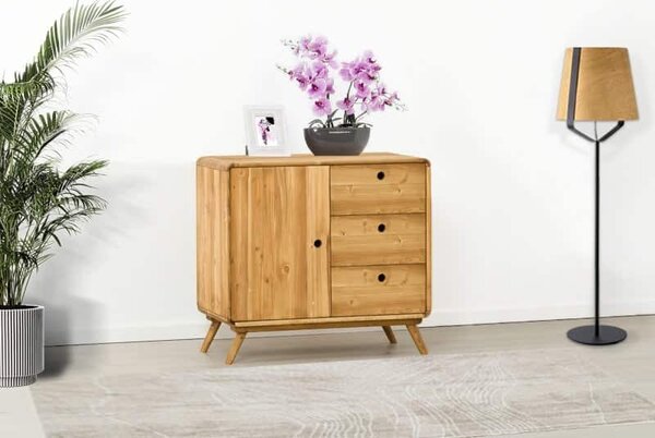 Base credenza 1 anta e 3 cassetti - LM-CA19
