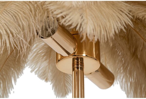Lampada da tavolo color oro (altezza 55 cm) Palm - Mauro Ferretti