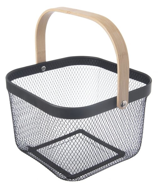 Cesto con filo metallico in metallo 24,5x24,5x30 cm Radka – Orion