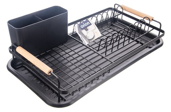Scolapiatti nero in metallo 43x23,5 cm Radka – Orion