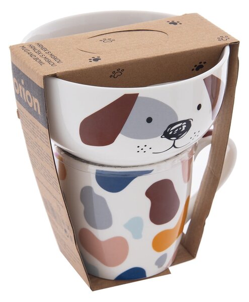 Set di tazza e ciotola in porcellana 2 pezzi 350 ml - Orion