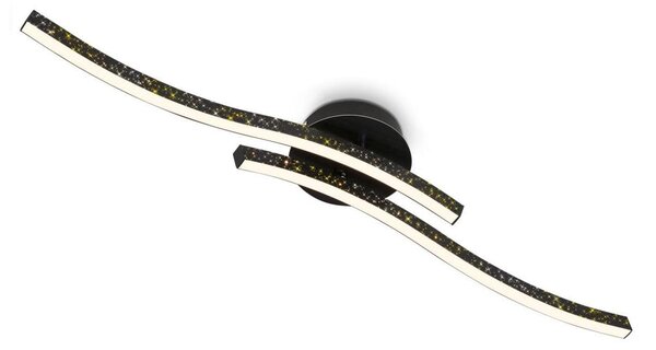 Briloner 3718-025 - Lampadario a plafone LED REY 2xLED/6W/230V nero