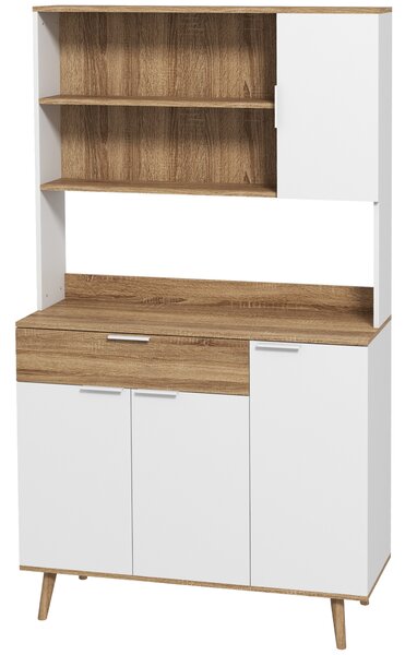 Set Credenza e Mobile TV - Bianco Laccato - Soggiorno moderno SEFRO