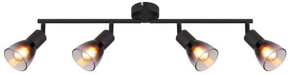 Globo 54312-4 - Faretto SATELLA 4xE14/25W/230V nero