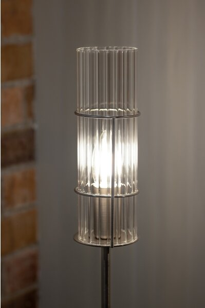 Markslöjd 108558 - Lampada da tavolo TUBO 1xE14/40W/230V 65 cm cromo lucido/clear