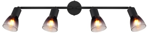 Globo 54312-4 - Faretto SATELLA 4xE14/25W/230V nero
