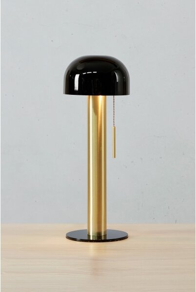 Markslöjd 108576 - Lampada da tavolo COSTA 2xG9/18W/230V nero/oro