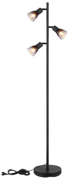 Globo 54312-3S - Lampada con piedistallo SATELLA 3xE14/25W/230V nero