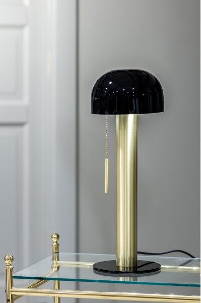 Markslöjd 108576 - Lampada da tavolo COSTA 2xG9/18W/230V nero/oro