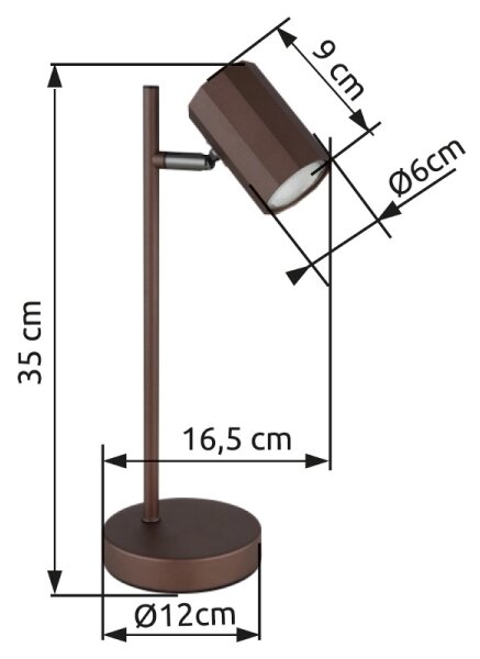 Globo 57919T - Lampada da tavolo JAMES 1xGU10/5W/230V