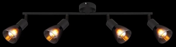 Globo 54312-4 - Faretto SATELLA 4xE14/25W/230V nero