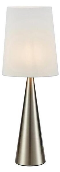 Markslöjd 108624 - Lampada da tavolo CONUS 1xE14/40W/230V bianco/cromo opaco