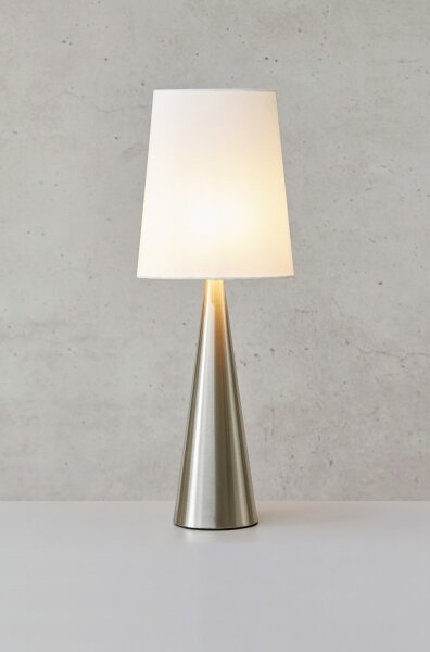 Markslöjd 108624 - Lampada da tavolo CONUS 1xE14/40W/230V bianco/cromo opaco